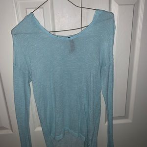 Blue see through sweatshirt